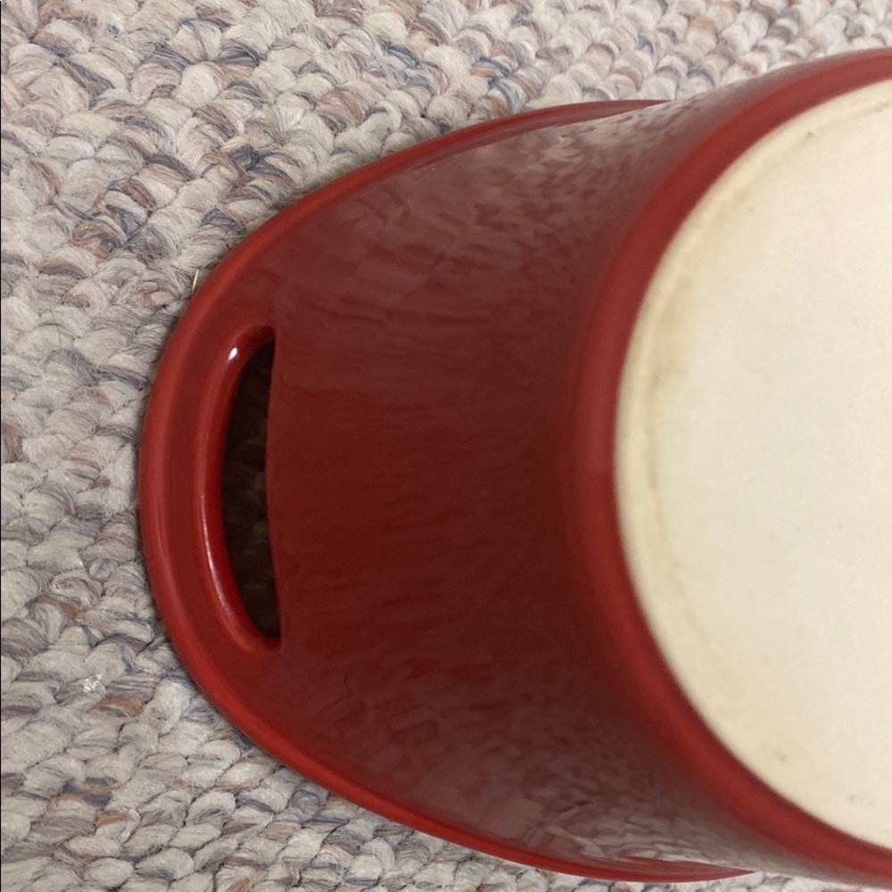 Red Ceramic Casserole Dish - Picture 7 of 7